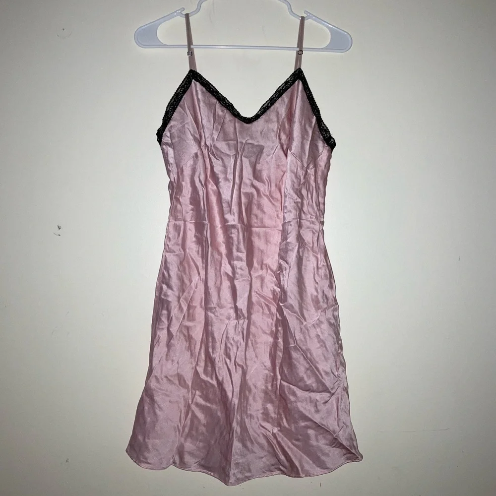 Pink Silk Slip - Picture 2 of 5